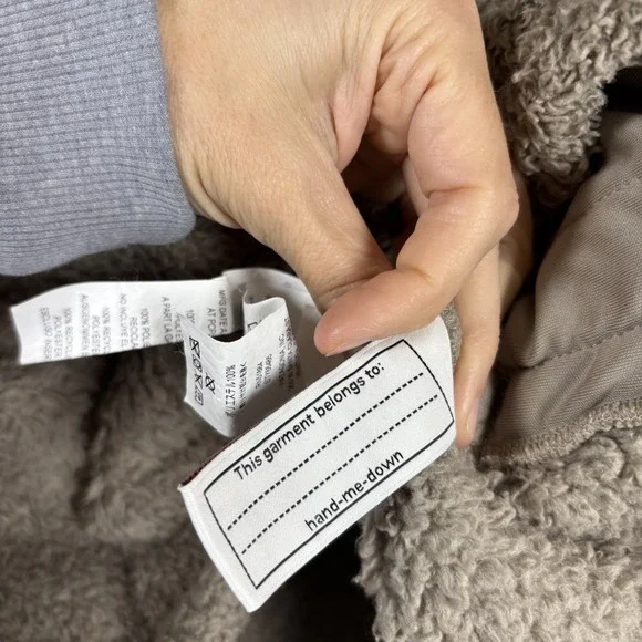 Patagonia Los Gatos Jacket Kids Girls Size XL 14 Brown Full Zip Hoodie Sherp - Picture 12 of 14